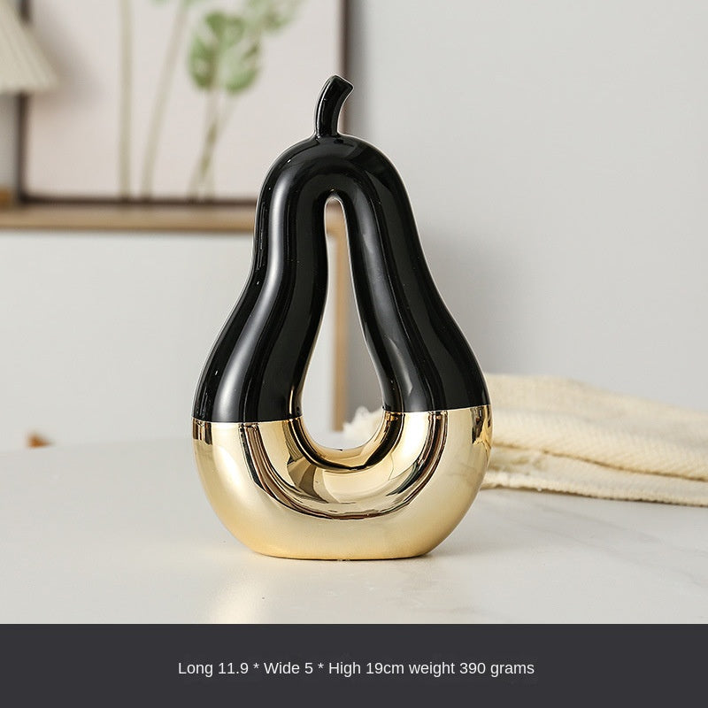 Minimalist Gilded Fruit Accent