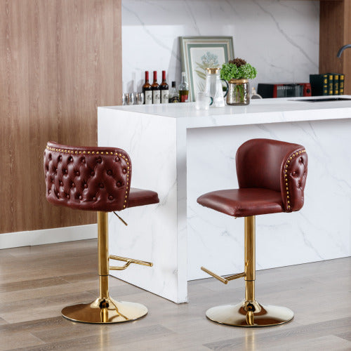 Tufted Swivel Bar Stool
