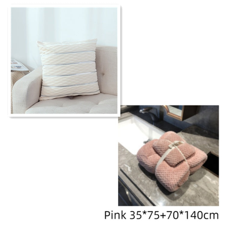 Velvet Stripe Pillow Cover