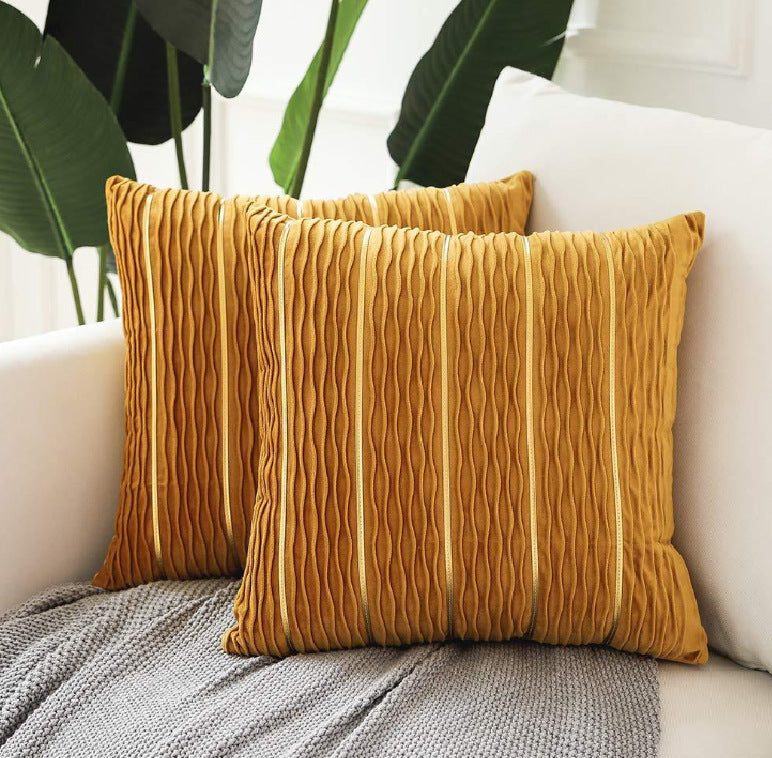 Velvet Stripe Pillow Cover
