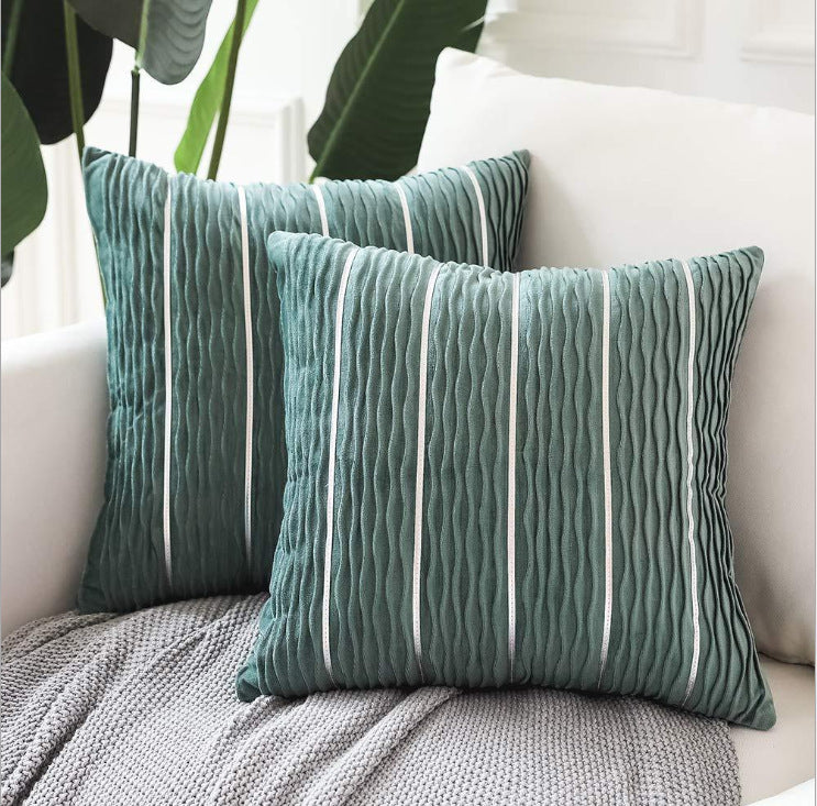 Velvet Stripe Pillow Cover
