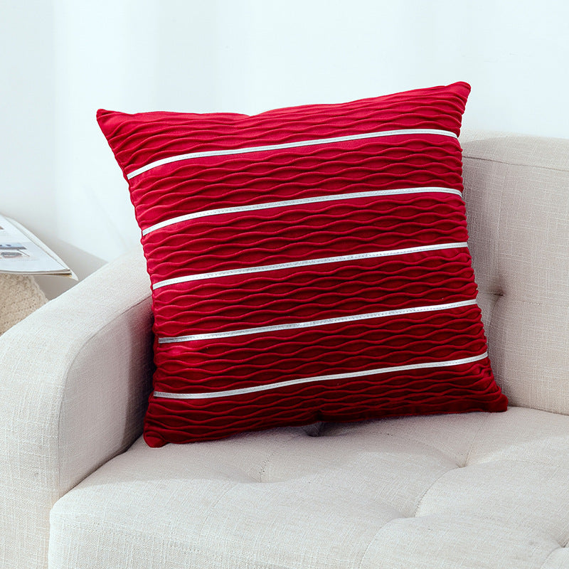 Velvet Stripe Pillow Cover
