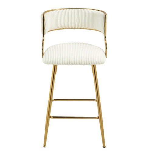 Corduroy Bar Stools Set
