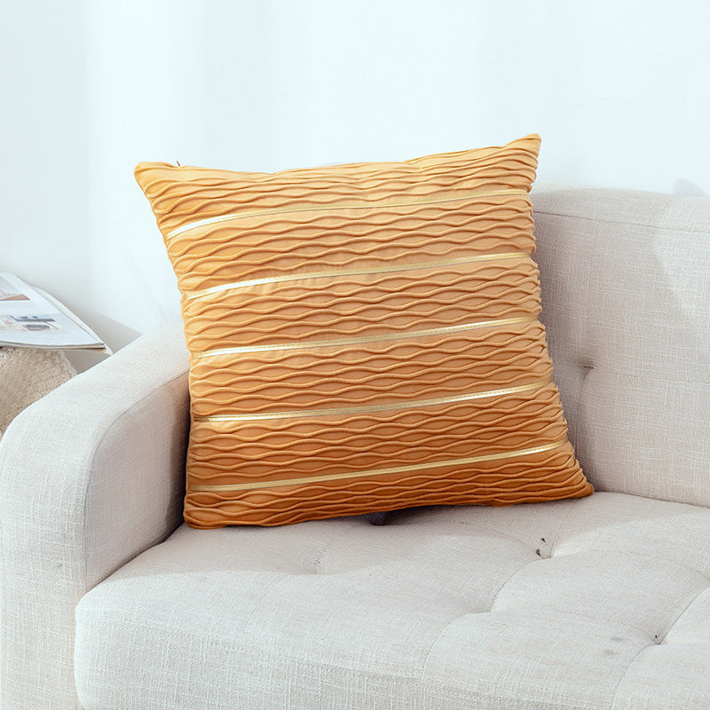 Velvet Stripe Pillow Cover