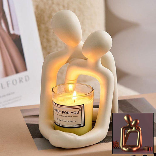 Heartwarming Couple Resin Statue