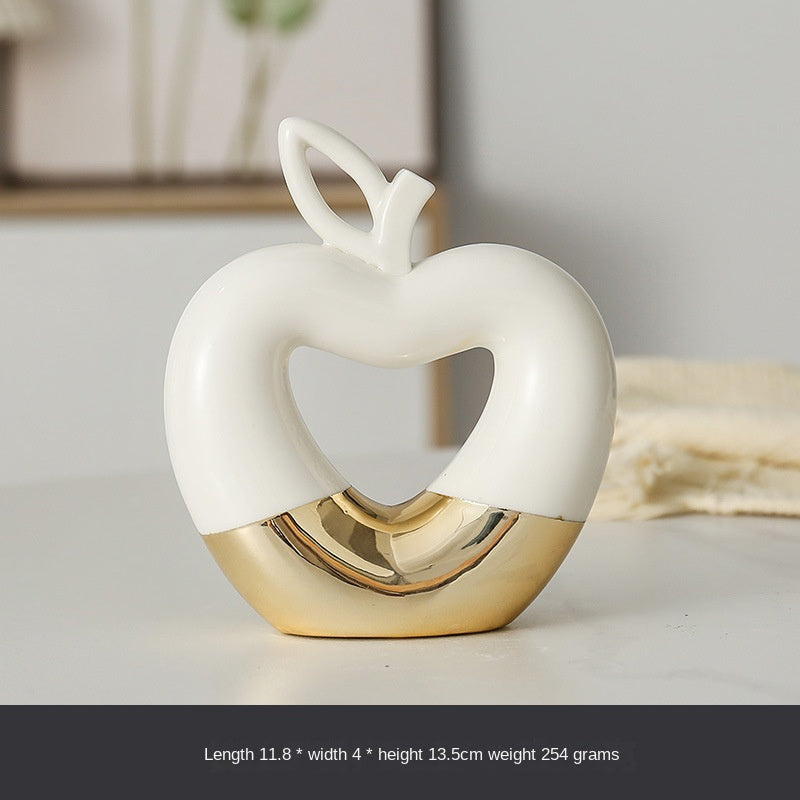 Minimalist Gilded Fruit Accent