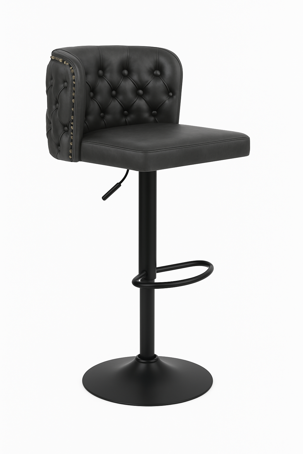 Tufted Swivel Bar Stool