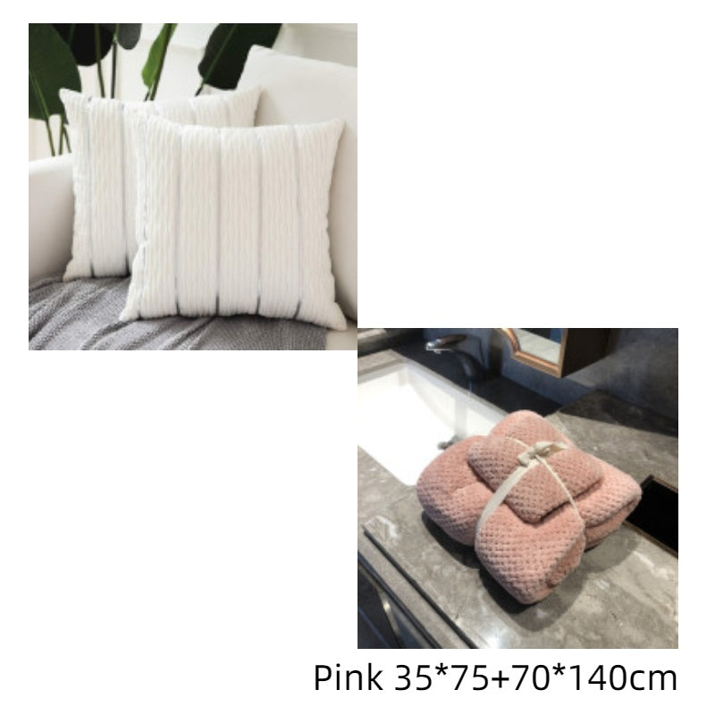 Velvet Stripe Pillow Cover