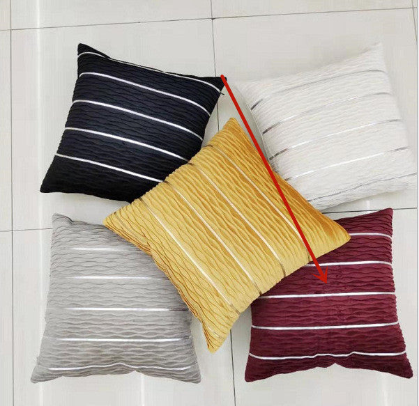 Velvet Stripe Pillow Cover