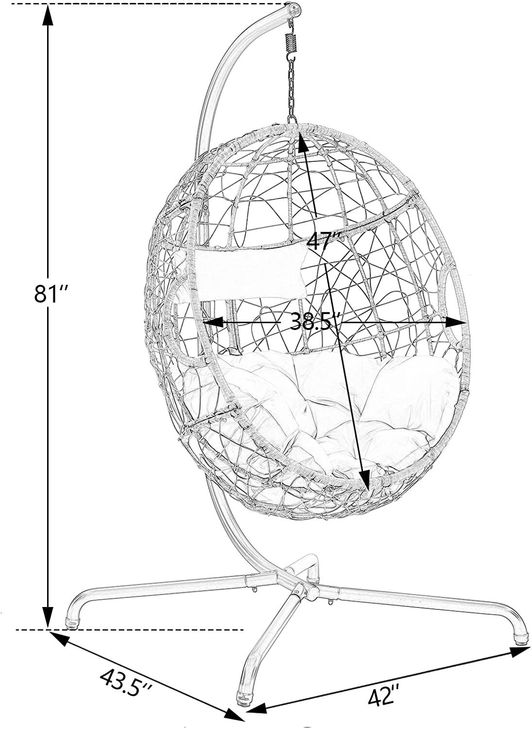 Rattan Hanging Swing Chair