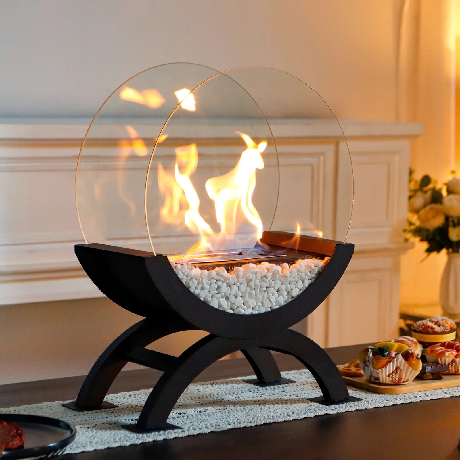 Elevé Indoor Small Alcohol Fireplace
