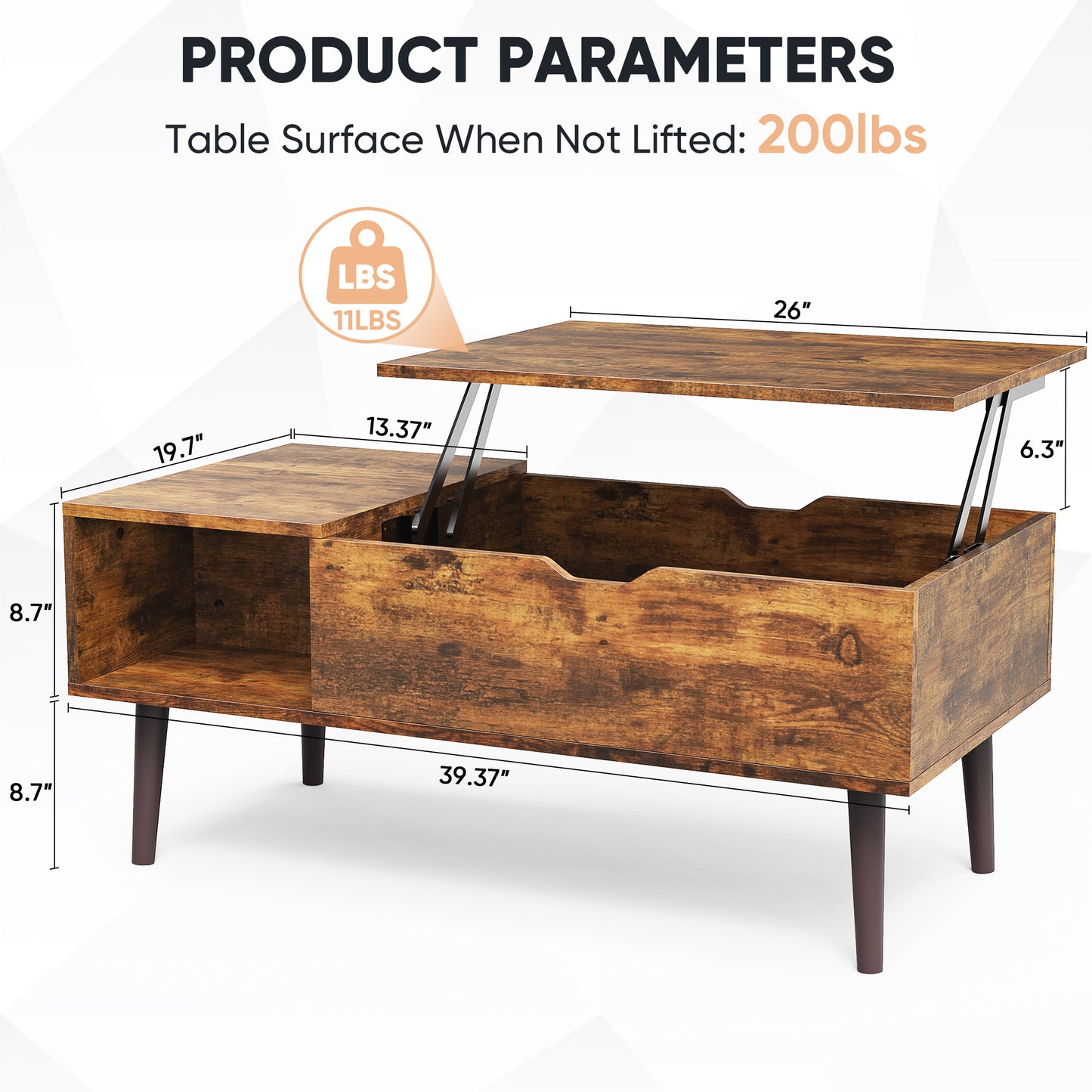 TimberLuxe Coffee Table